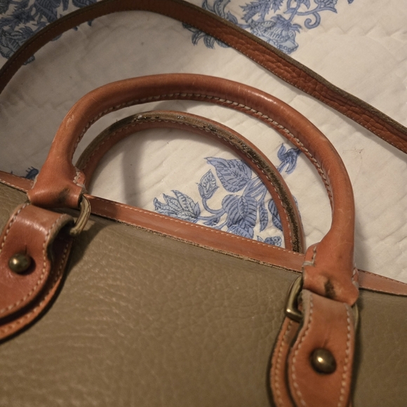 Dooney & Bourke AWL Tan Satchel Purse - Vintage - Picture 11 of 11